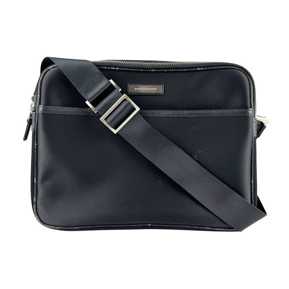 Burberry shoulder bag, nylon, black, for men and women, z6402